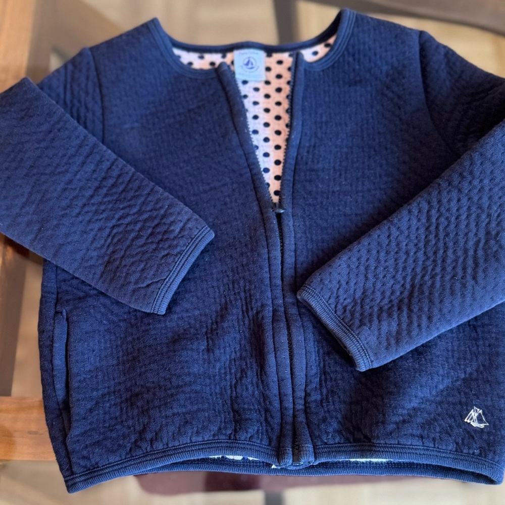 Navy Quilted Jacket